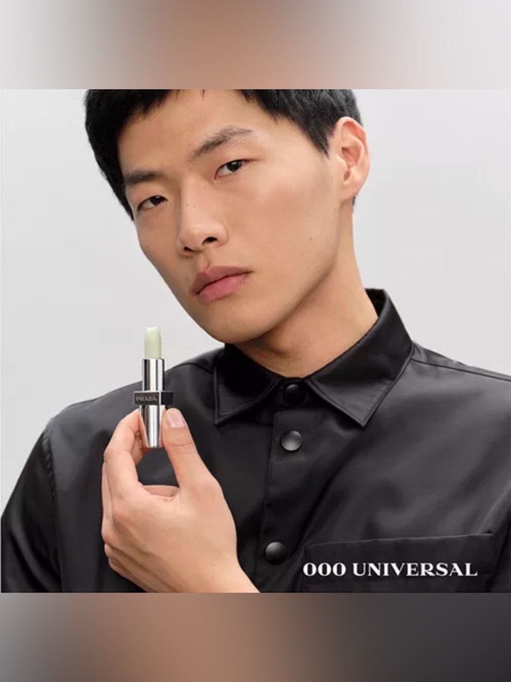 NIB [Prada] Monochrome Moisturizing Lip Balm Set 000 Universal/U001 Astral Pink - Picture 7 of 15